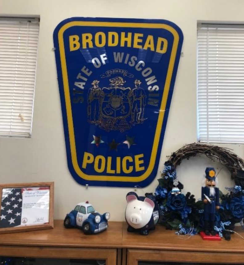 Brodhead Police sign